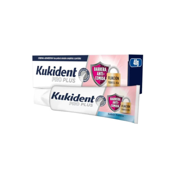 Kukident Barreira Anti-Comida Creme Adesivo Próteses Sabor Fresco 40G